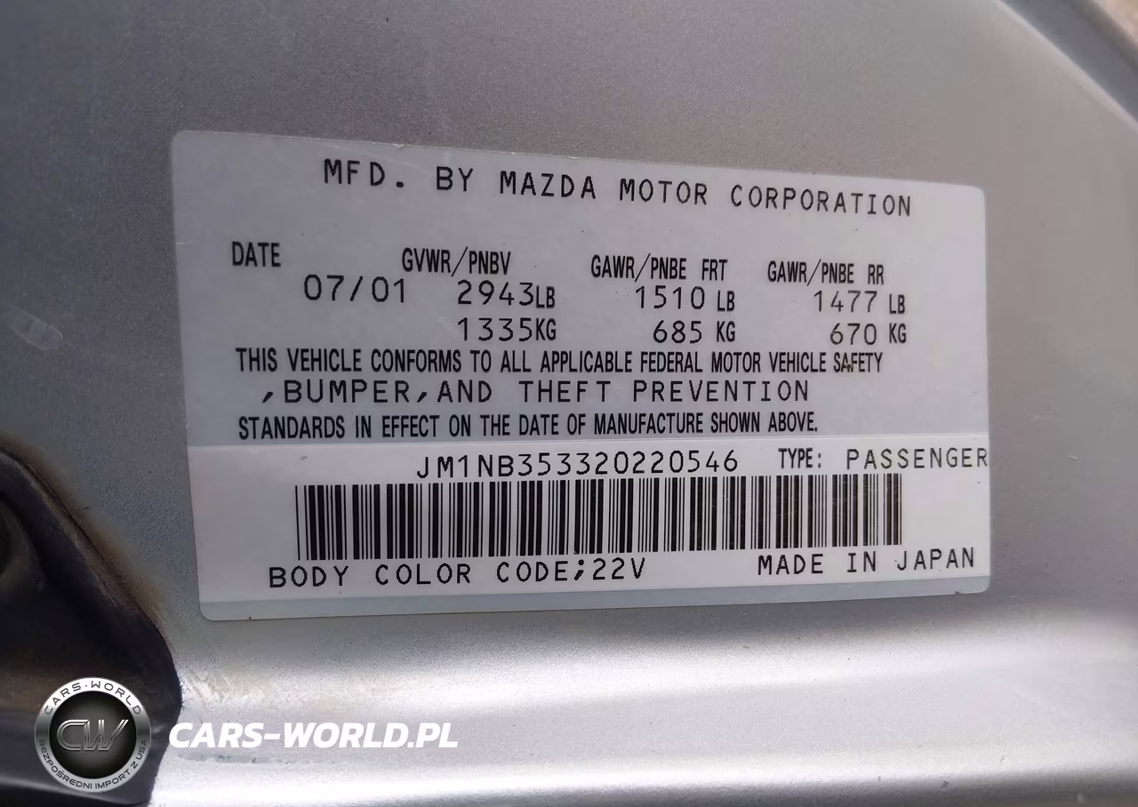 2002 Mazda Mx-5 Miata Ls VIN:JM1NB353320220546 - 9