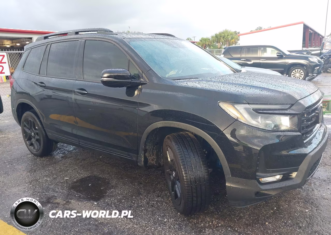 2024 Honda Passport Awd Black VIN:5FNYF8H83RB023975 - 1