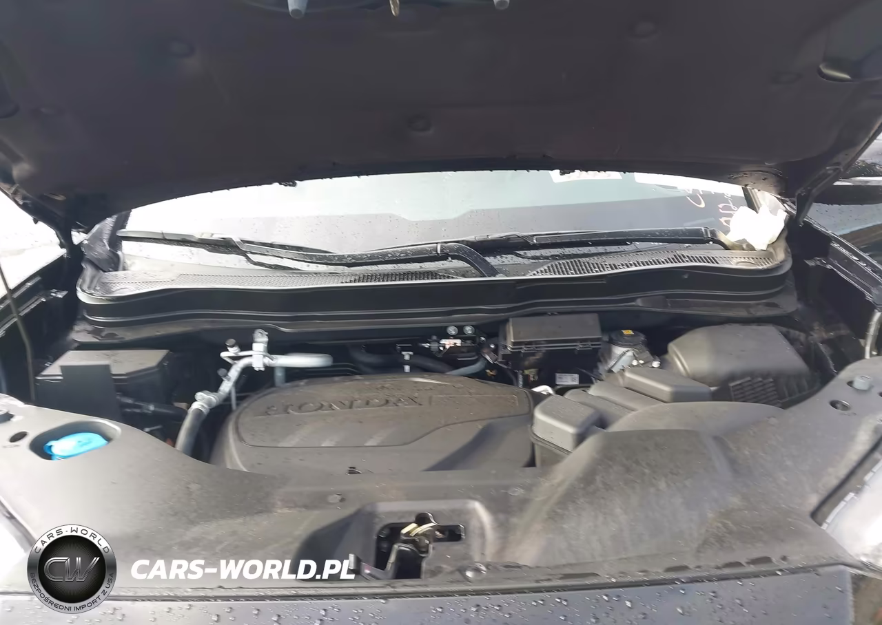 2024 Honda Passport Awd Black VIN:5FNYF8H83RB023975 - 10