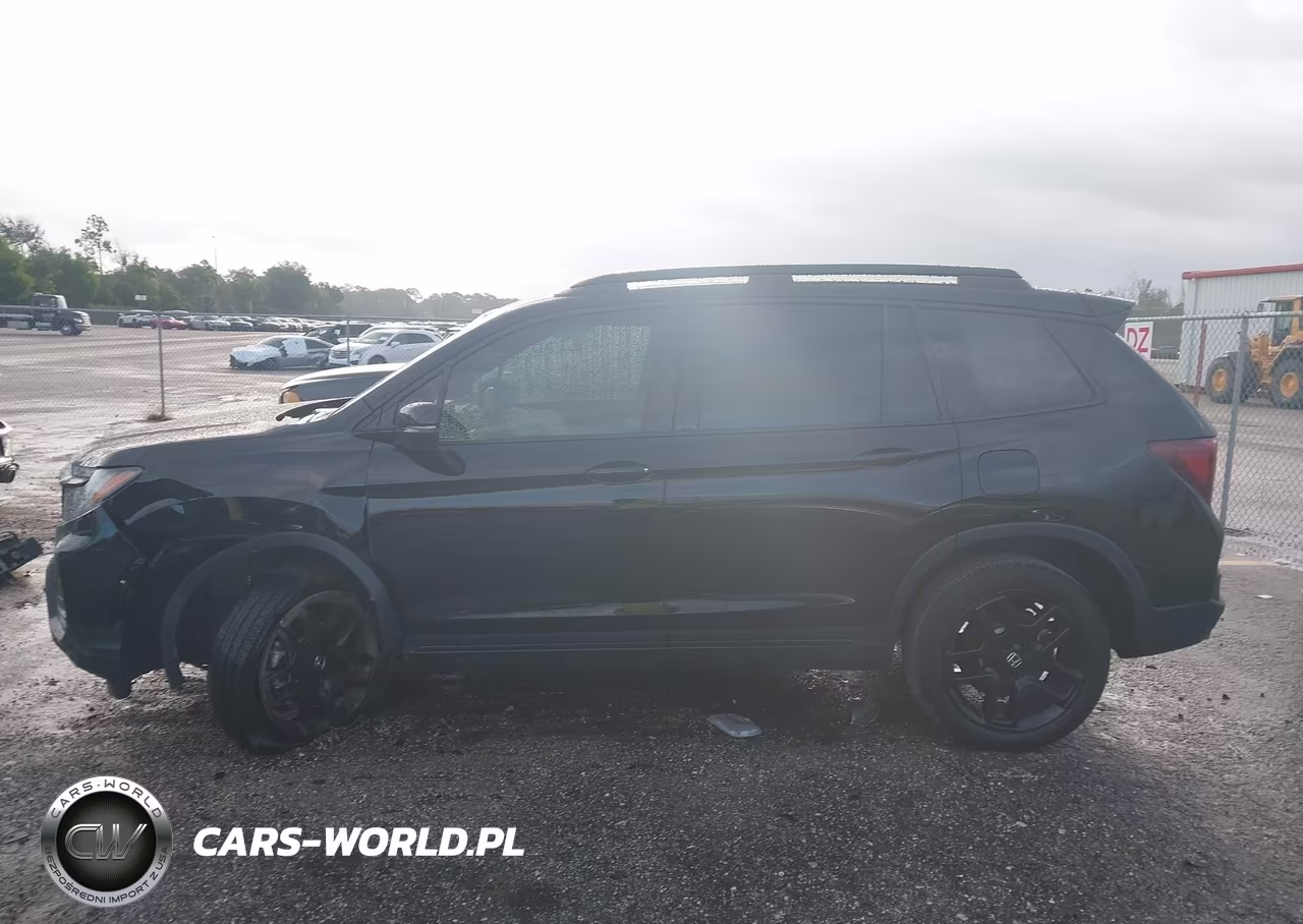 2024 Honda Passport Awd Black VIN:5FNYF8H83RB023975 - 14