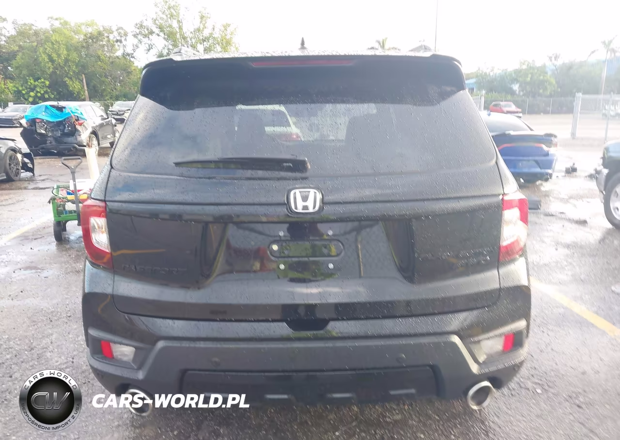 2024 Honda Passport Awd Black VIN:5FNYF8H83RB023975 - 16