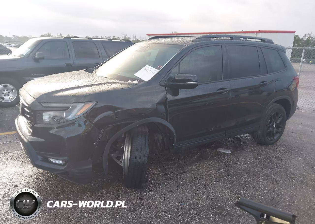 2024 Honda Passport Awd Black VIN:5FNYF8H83RB023975 - 2
