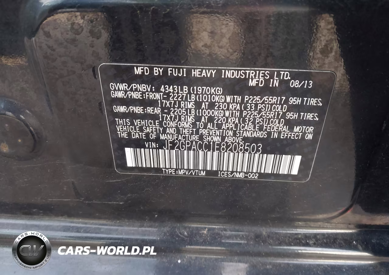 2014 Subaru Xv Crosstrek 2.0I Premium VIN:JF2GPACC1E8208503 - 9