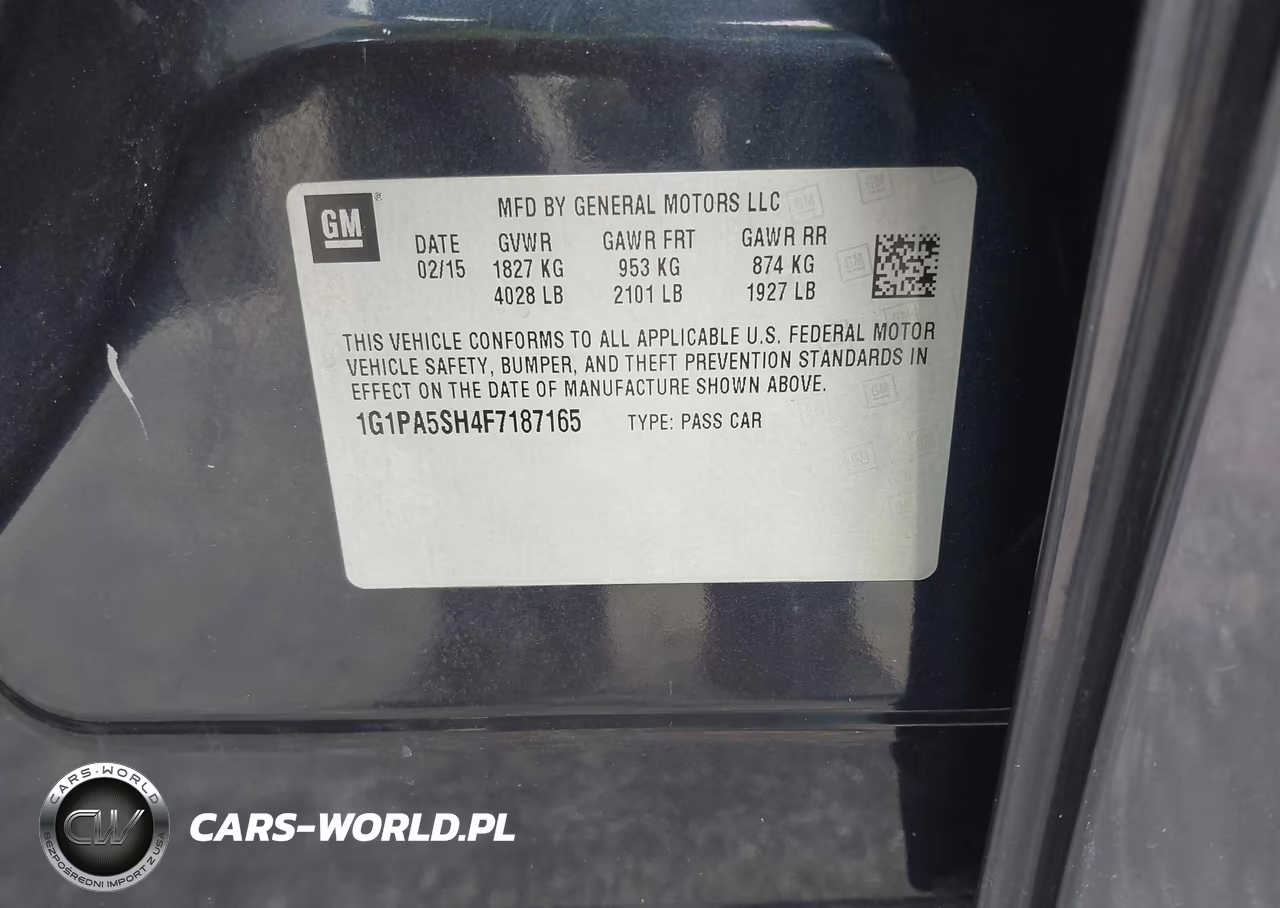 2015 Chevrolet Cruze Ls Auto VIN:1G1PA5SH4F7187165 - 9
