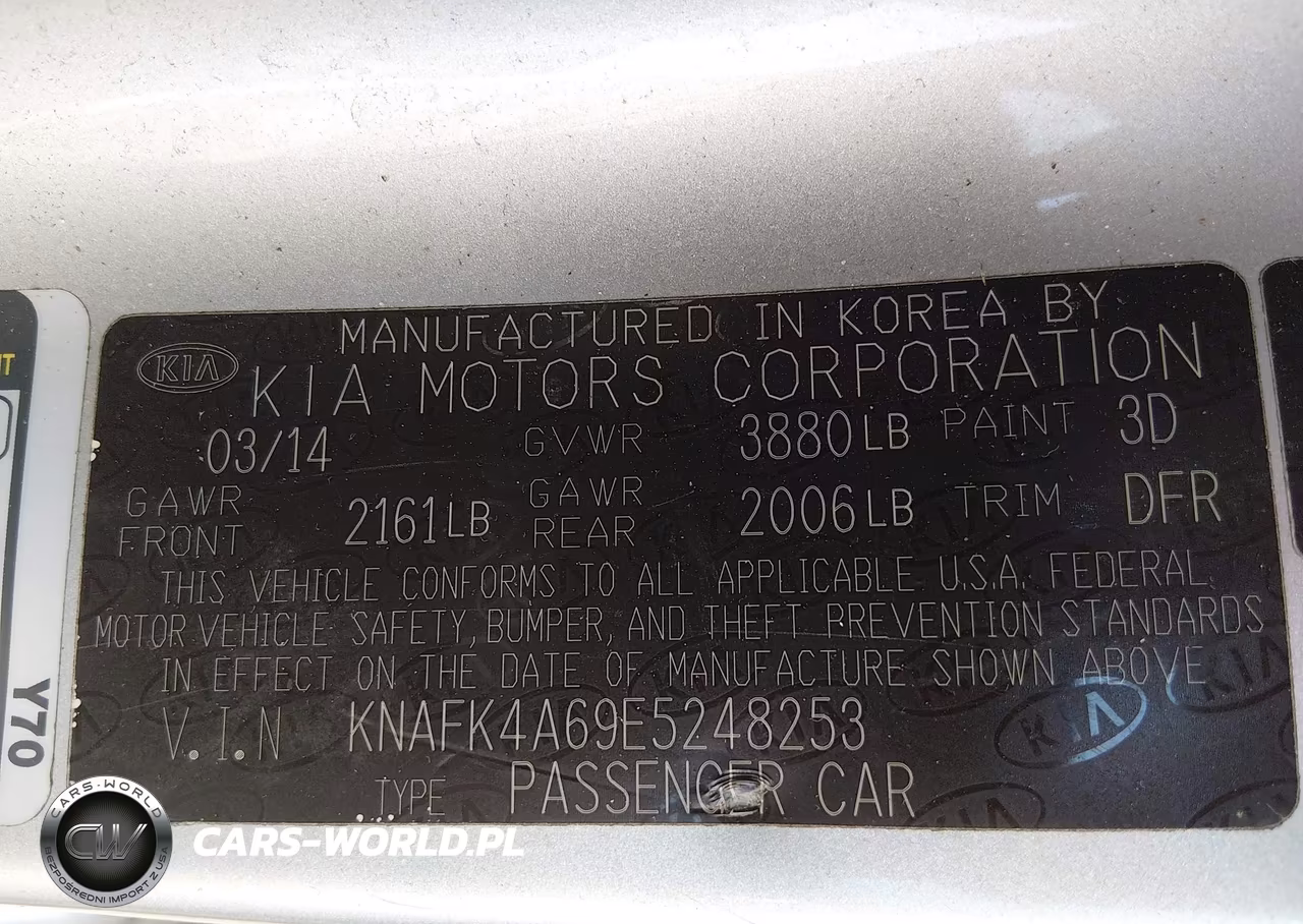 KIA FORTE VIN:KNAFK4A69E5248253 - 9