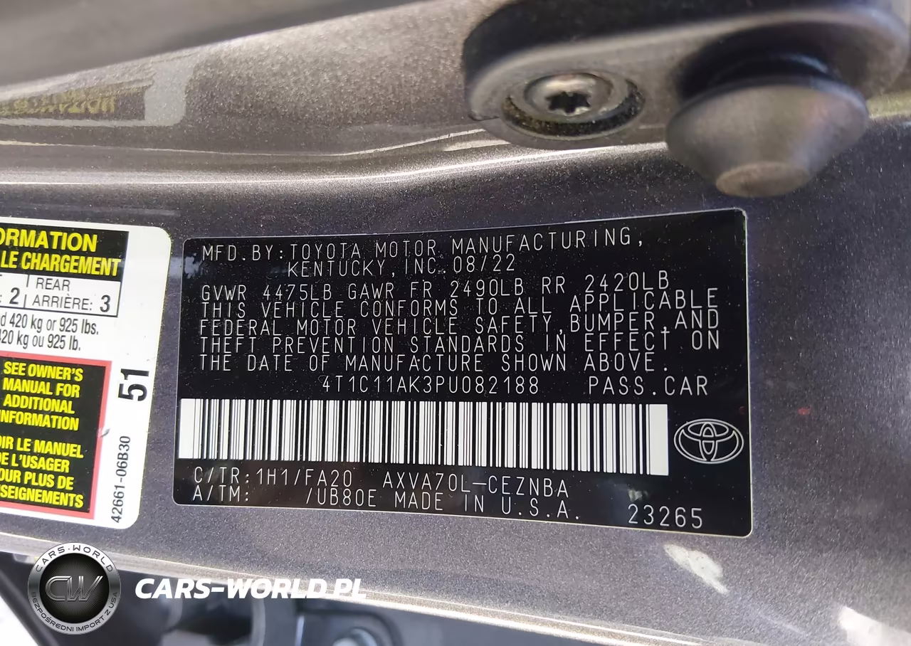 2023 Toyota Camry Le VIN:4T1C11AK3PU082188 - 9