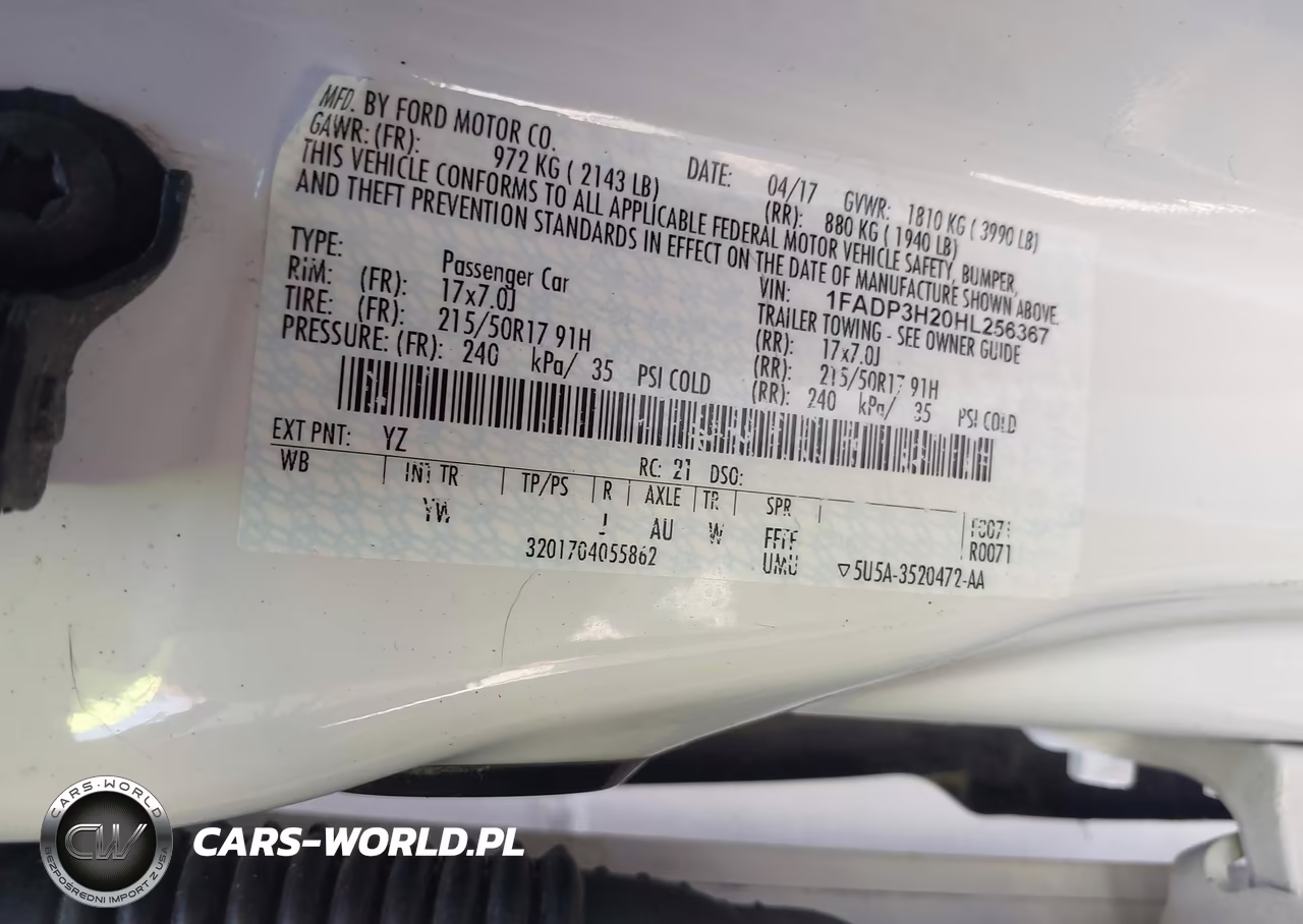2017 Ford Focus Sel VIN:1FADP3H20HL256367 - 9