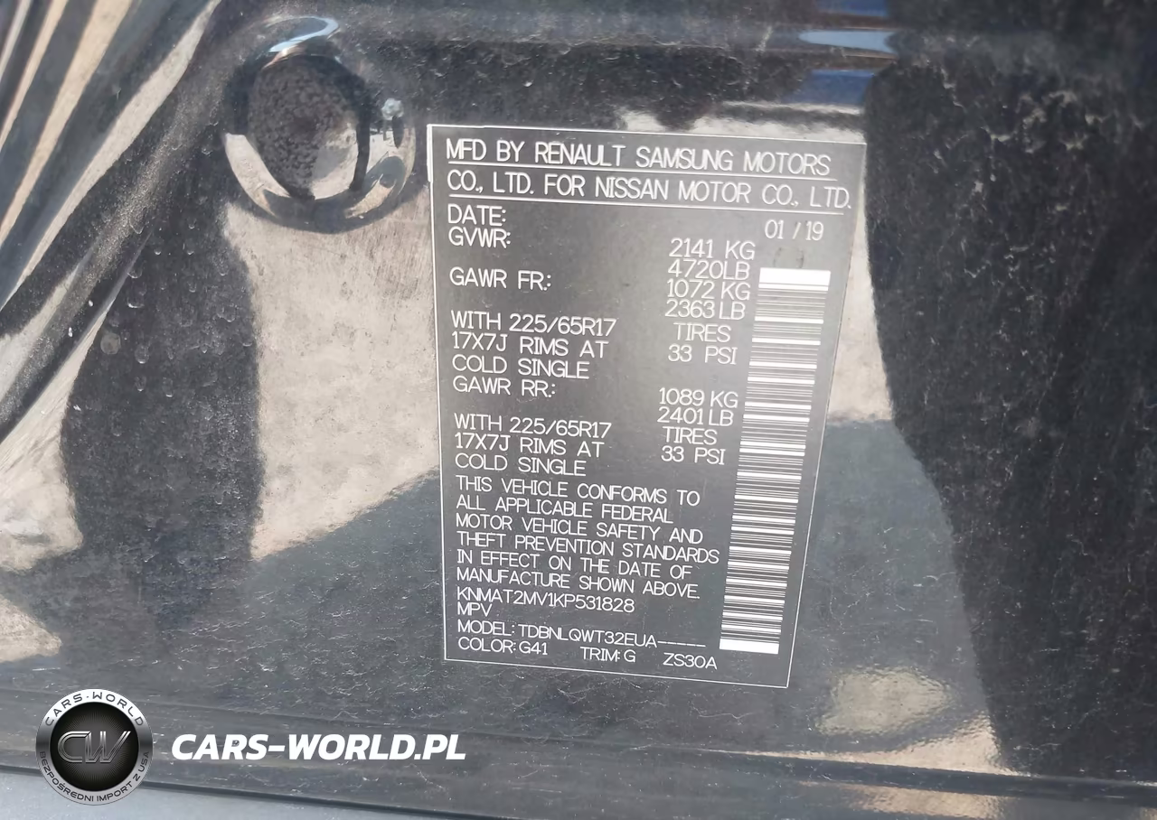2019 Nissan Rogue Sv VIN:KNMAT2MV1KP531828 - 9