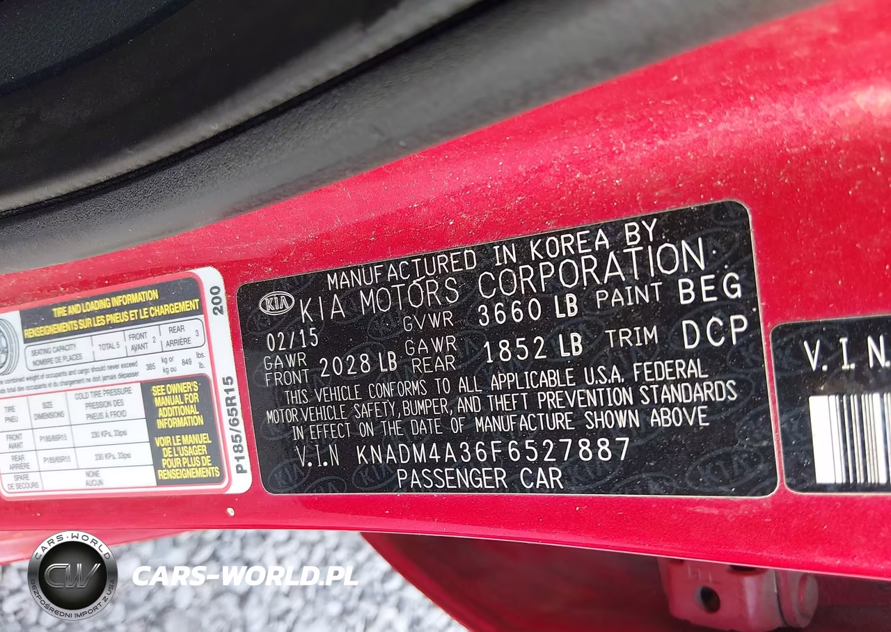 2015 Kia Rio Lx VIN:KNADM4A36F6527887 - 9