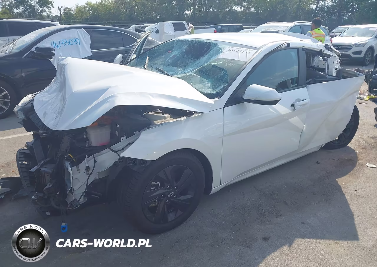 2023 Hyundai Elantra Hybrid Blue VIN:KMHLM4AJ1PU089107 - 2