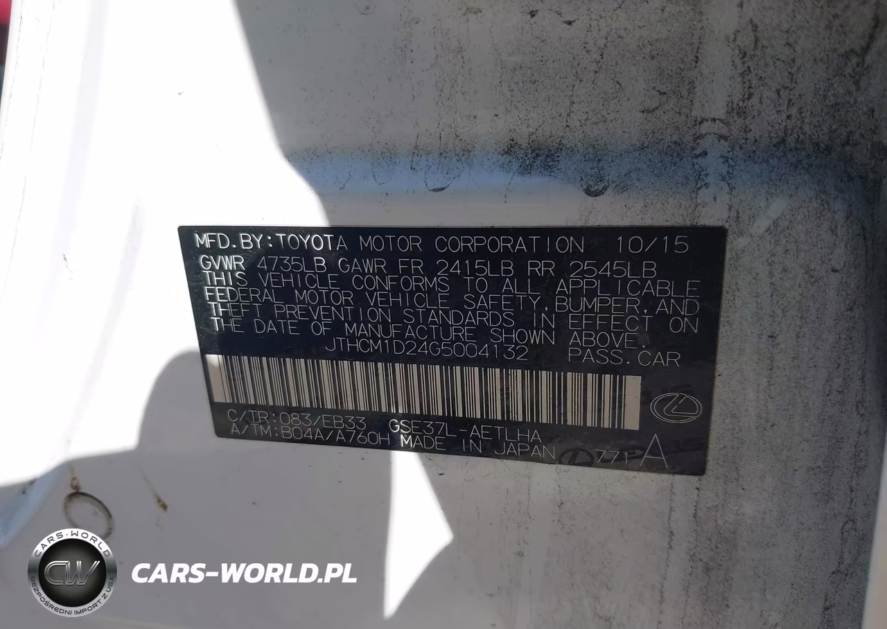 2016 Lexus Is 300 VIN:JTHCM1D24G5004132 - 9