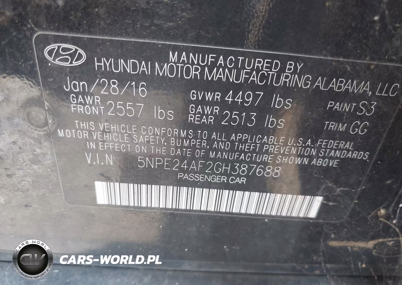 2016 Hyundai Sonata VIN:5NPE24AF2GH387688 - 9
