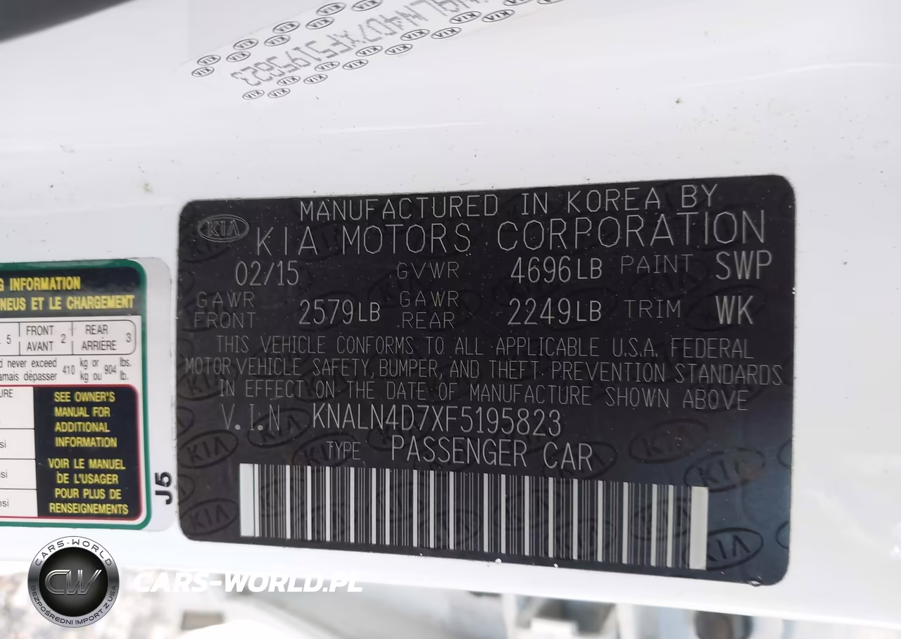 2015 Kia Cadenza Premium VIN:KNALN4D7XF5195823 - 9