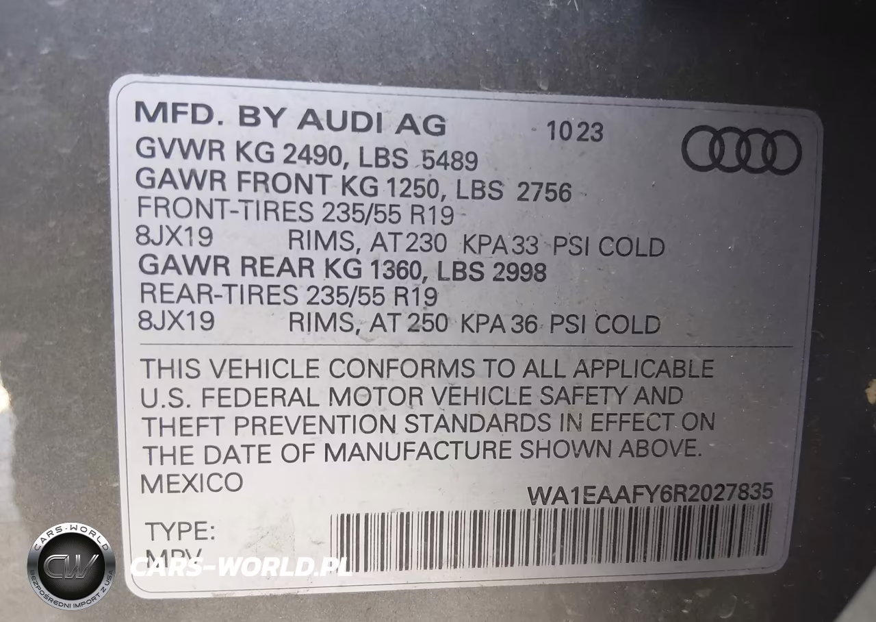 2024 Audi Q5 Premium Plus 45 Tfsi S Line Quattro VIN:WA1EAAFY6R2027835 - 9