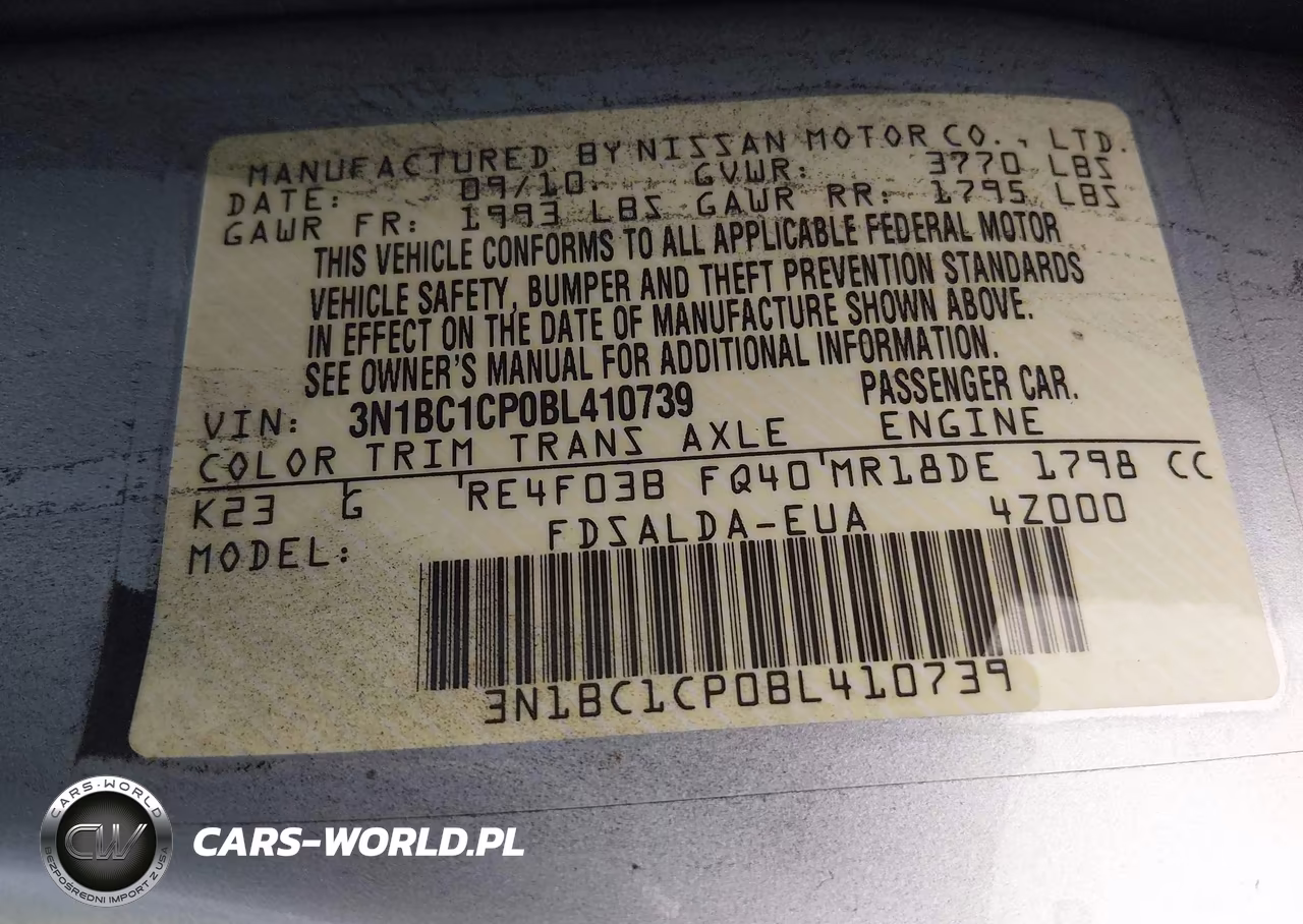 2011 Nissan Versa 1.8S VIN:3N1BC1CP0BL410739 - 9
