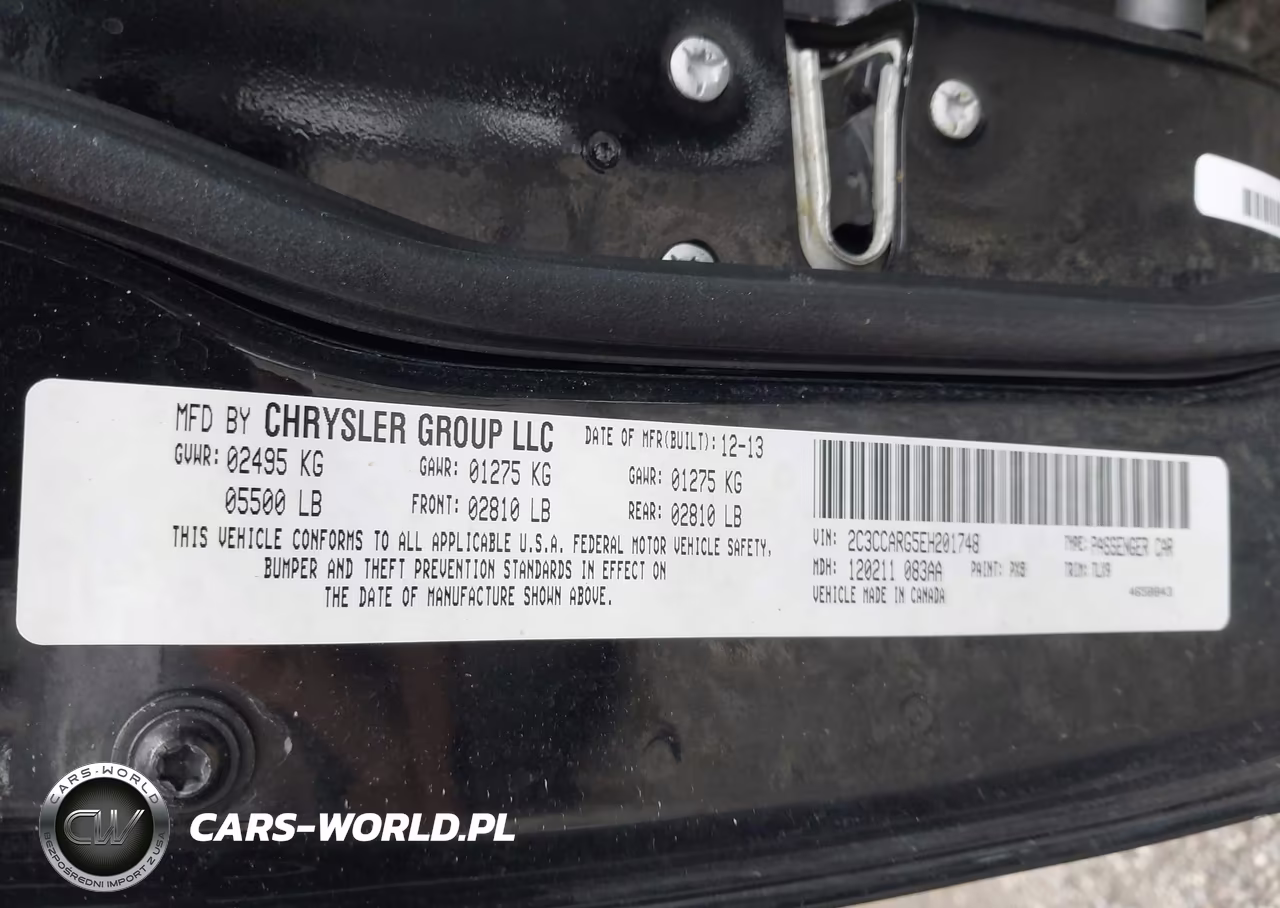 2014 Chrysler 300 VIN:2C3CCARG5EH201748 - 9