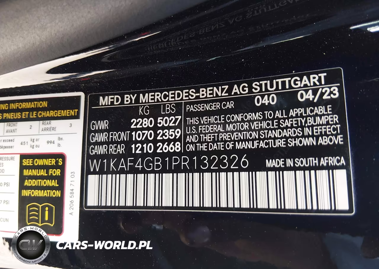 2023 Mercedes-Benz C 300 Sedan VIN:W1KAF4GB1PR132326 - 9