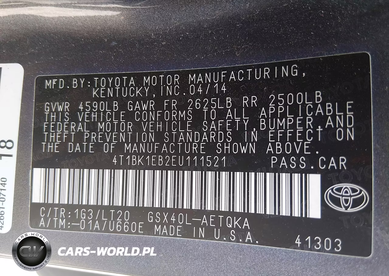 2014 Toyota Avalon VIN:4T1BK1EB2EU111521 - 9
