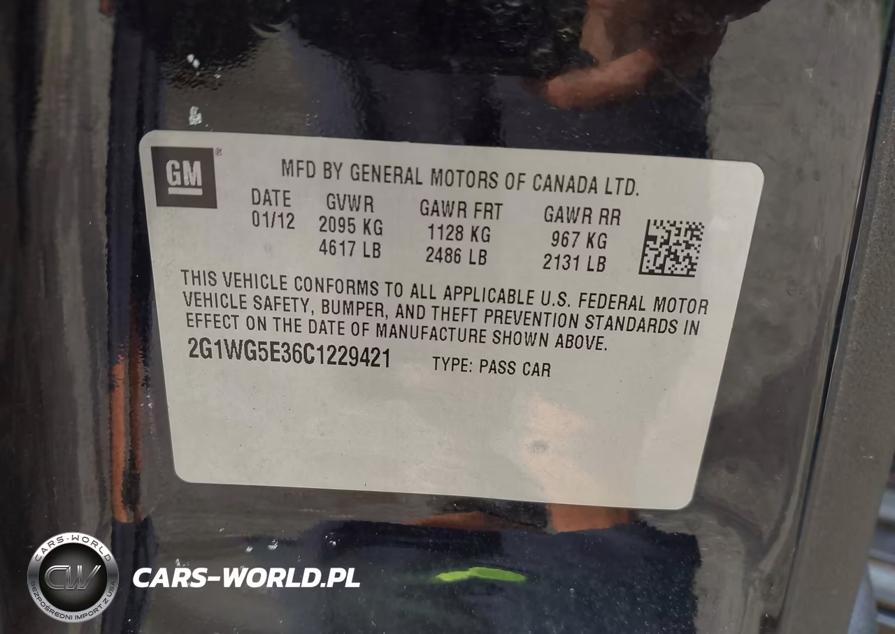 2012 Chevrolet Impala Lt VIN:2G1WG5E36C1229421 - 9