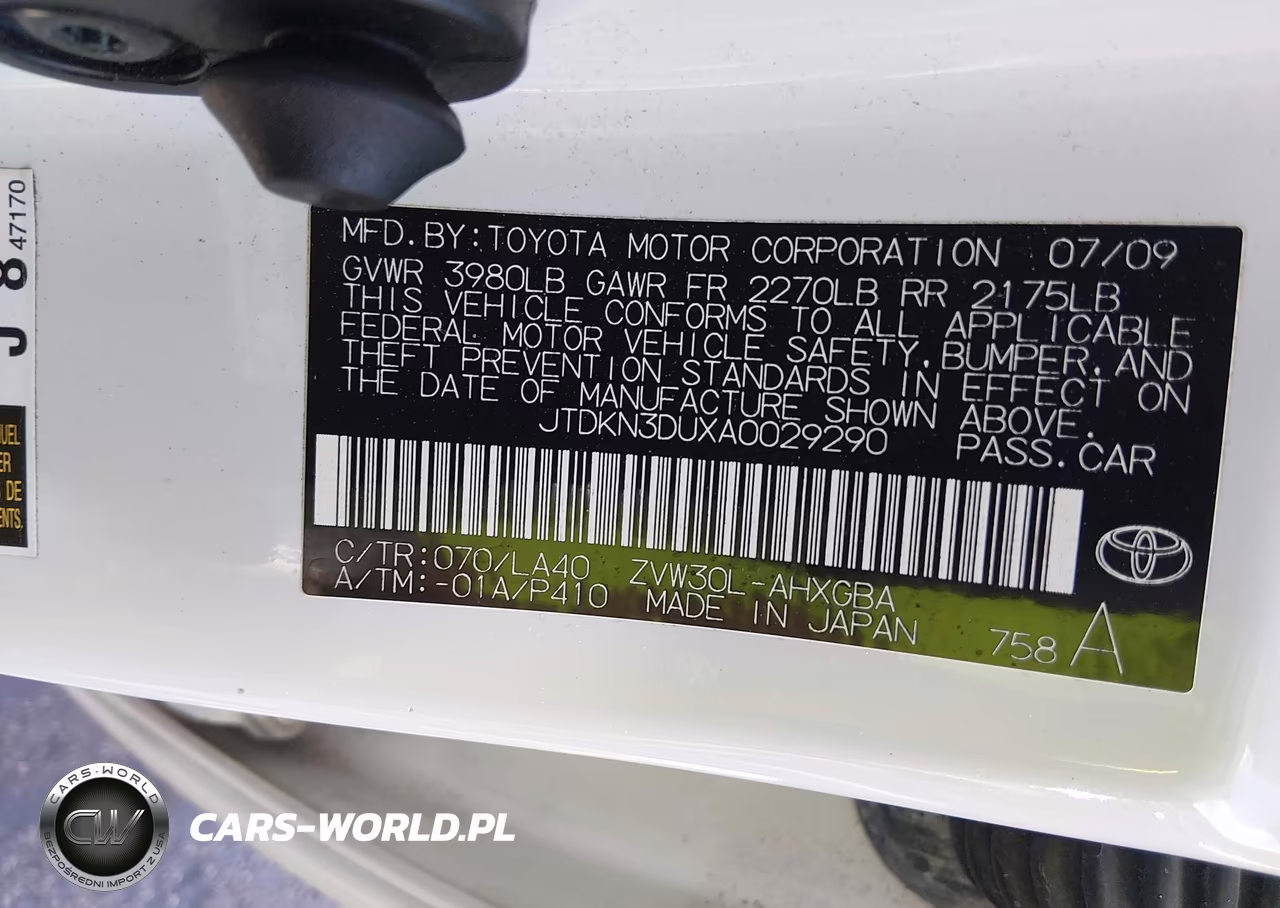 2010 Toyota Prius Iv VIN:JTDKN3DUXA0029290 - 9