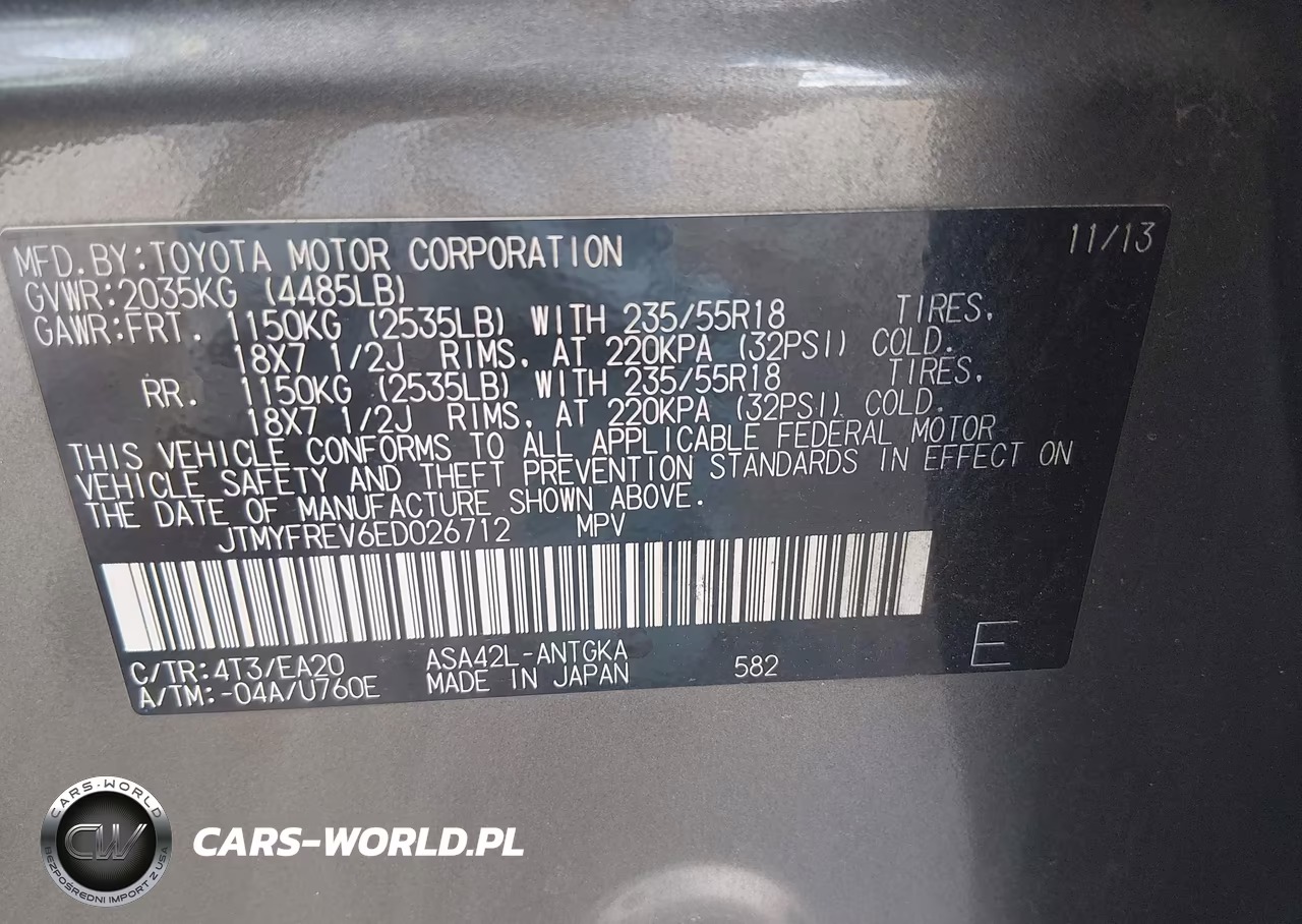 2014 Toyota Rav4 Limited VIN:JTMYFREV6ED026712 - 9