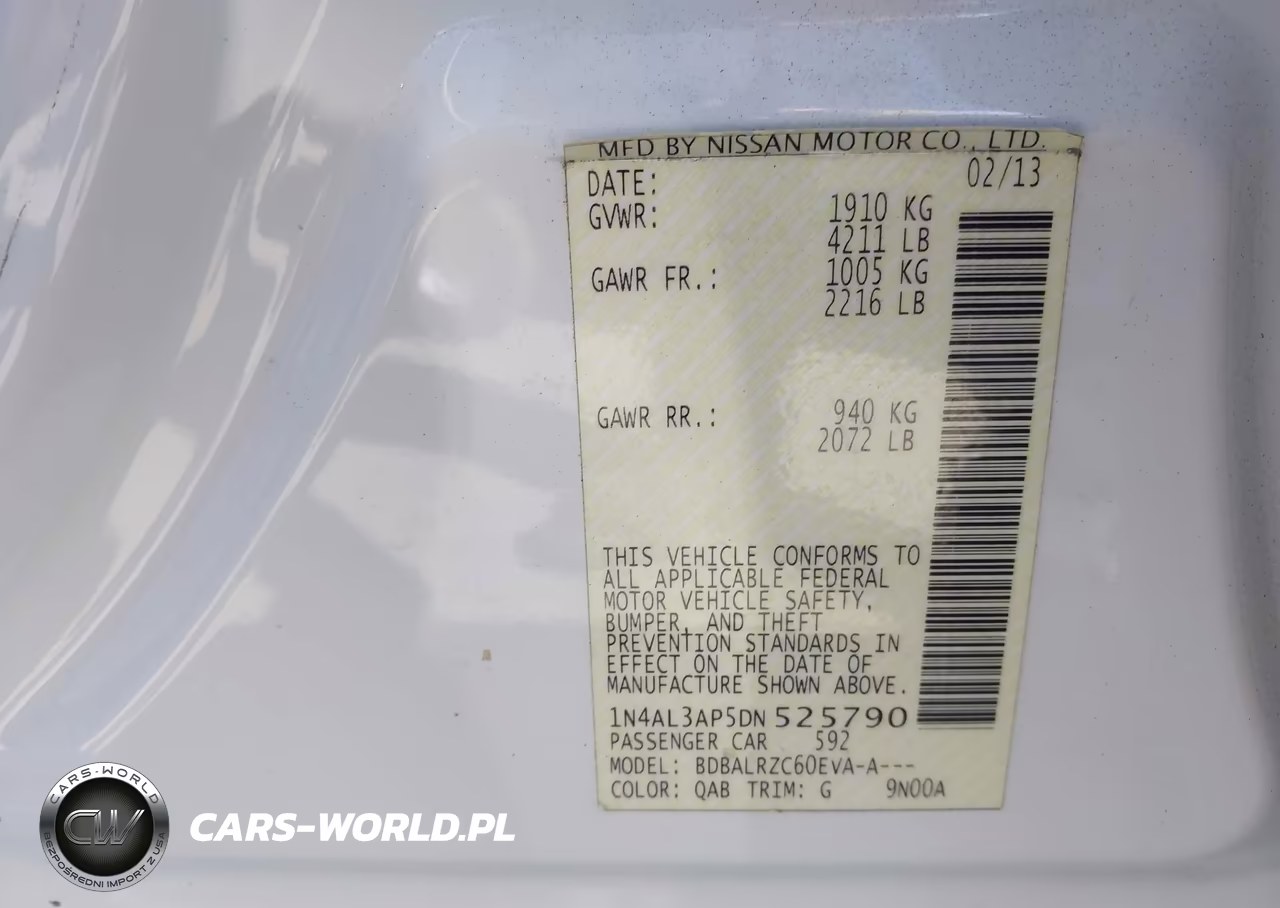 2013 Nissan Altima 2.5 S VIN:1N4AL3AP5DN525790 - 9
