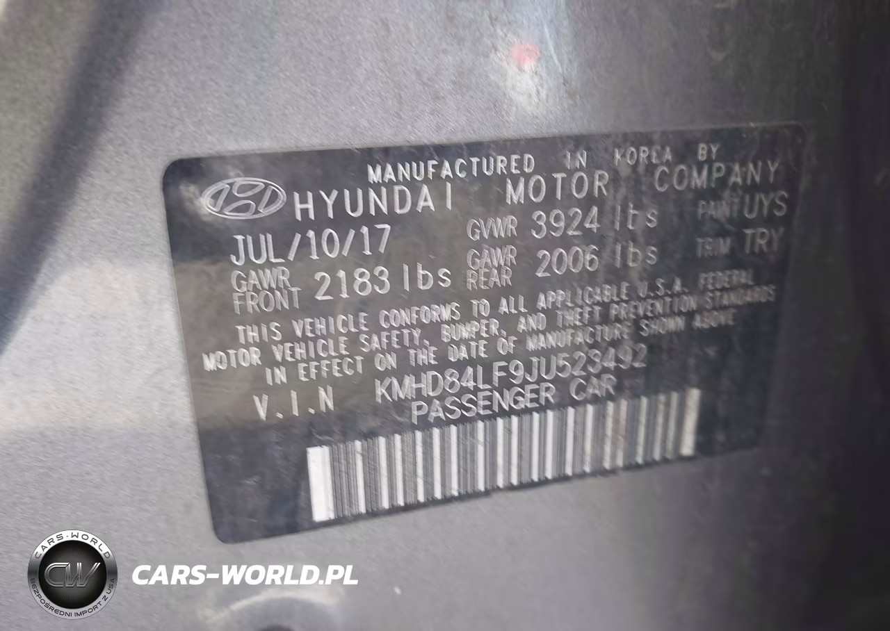 2018 Hyundai Elantra Sel VIN:KMHD84LF9JU523492 - 9