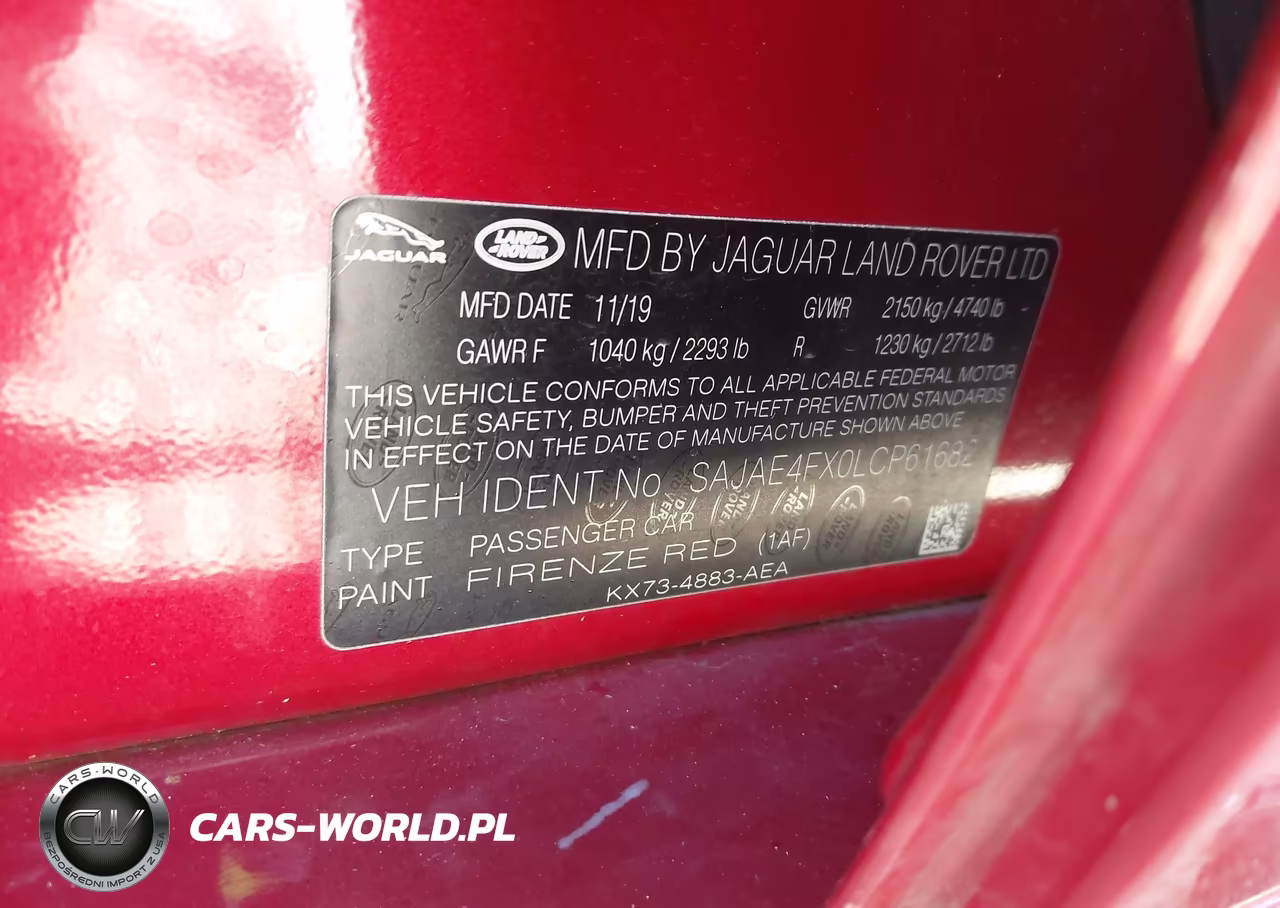 2020 Jaguar Xe S Rwd Automatic VIN:SAJAE4FX0LCP61682 - 9
