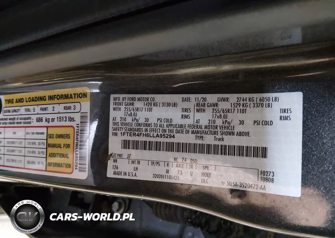 2020 Ford Ranger Xlt VIN:1FTER4FH6LLA95294 - 9