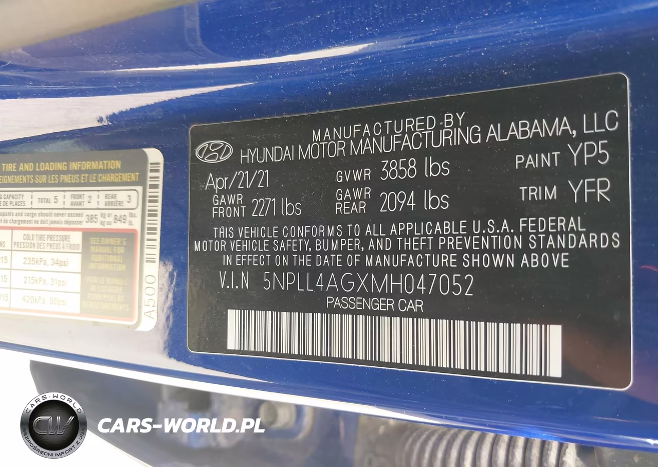 2021 Hyundai Elantra Se VIN:5NPLL4AGXMH047052 - 9
