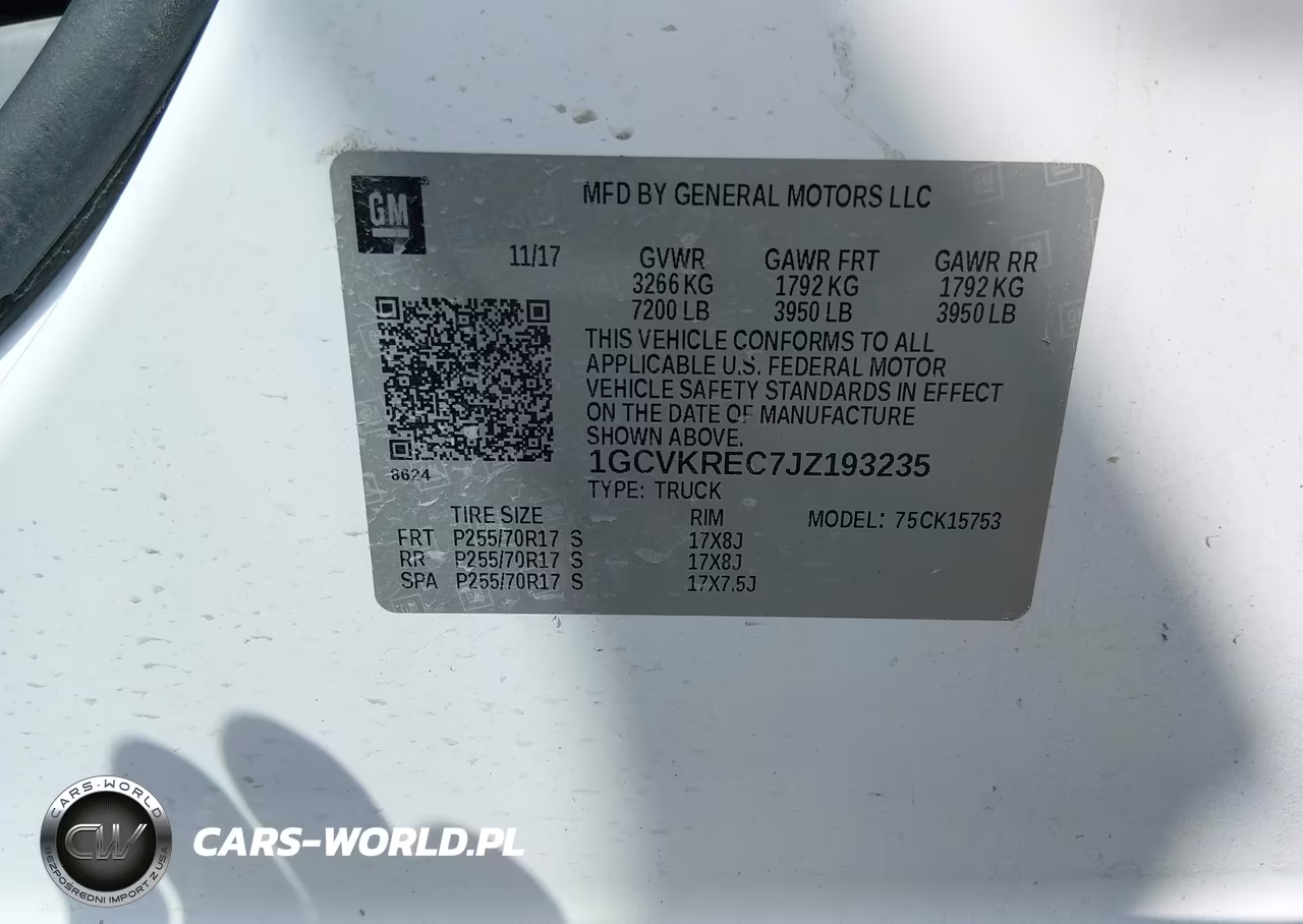 2018 Chevrolet Silverado 1500 1Lt VIN:1GCVKREC7JZ193235 - 7