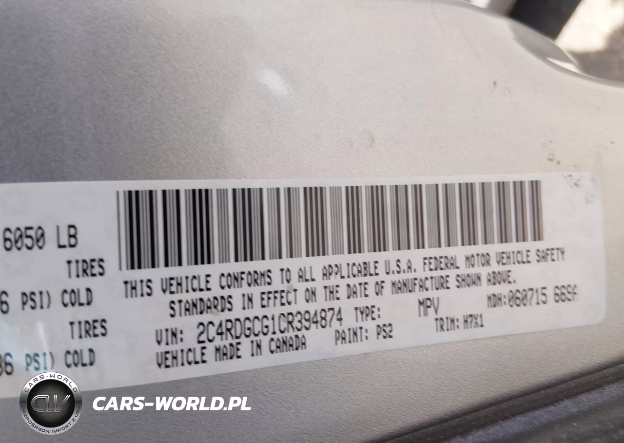 2012 Dodge Grand Caravan Sxt VIN:2C4RDGCG1CR394874 - 9