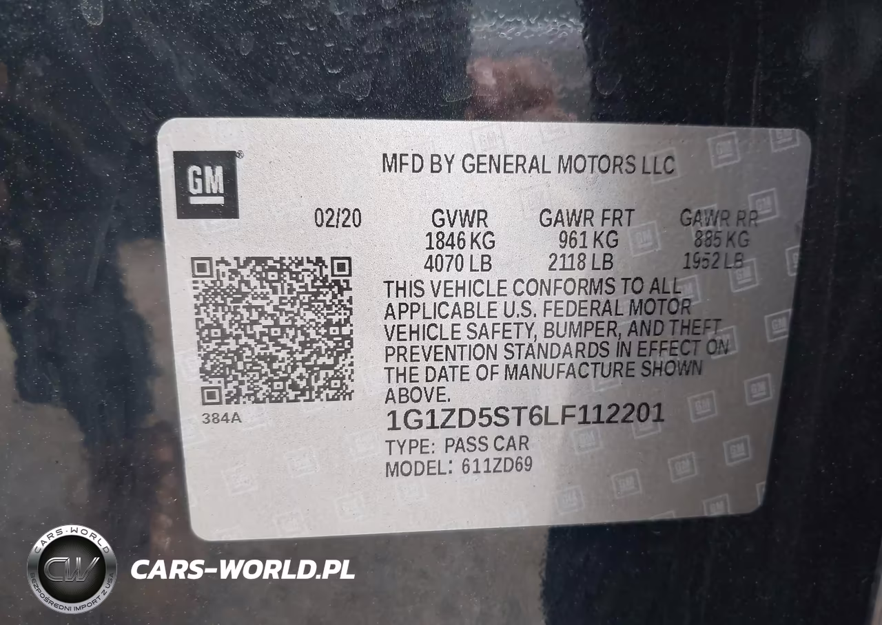 2020 Chevrolet Malibu Fwd Lt VIN:1G1ZD5ST6LF112201 - 9