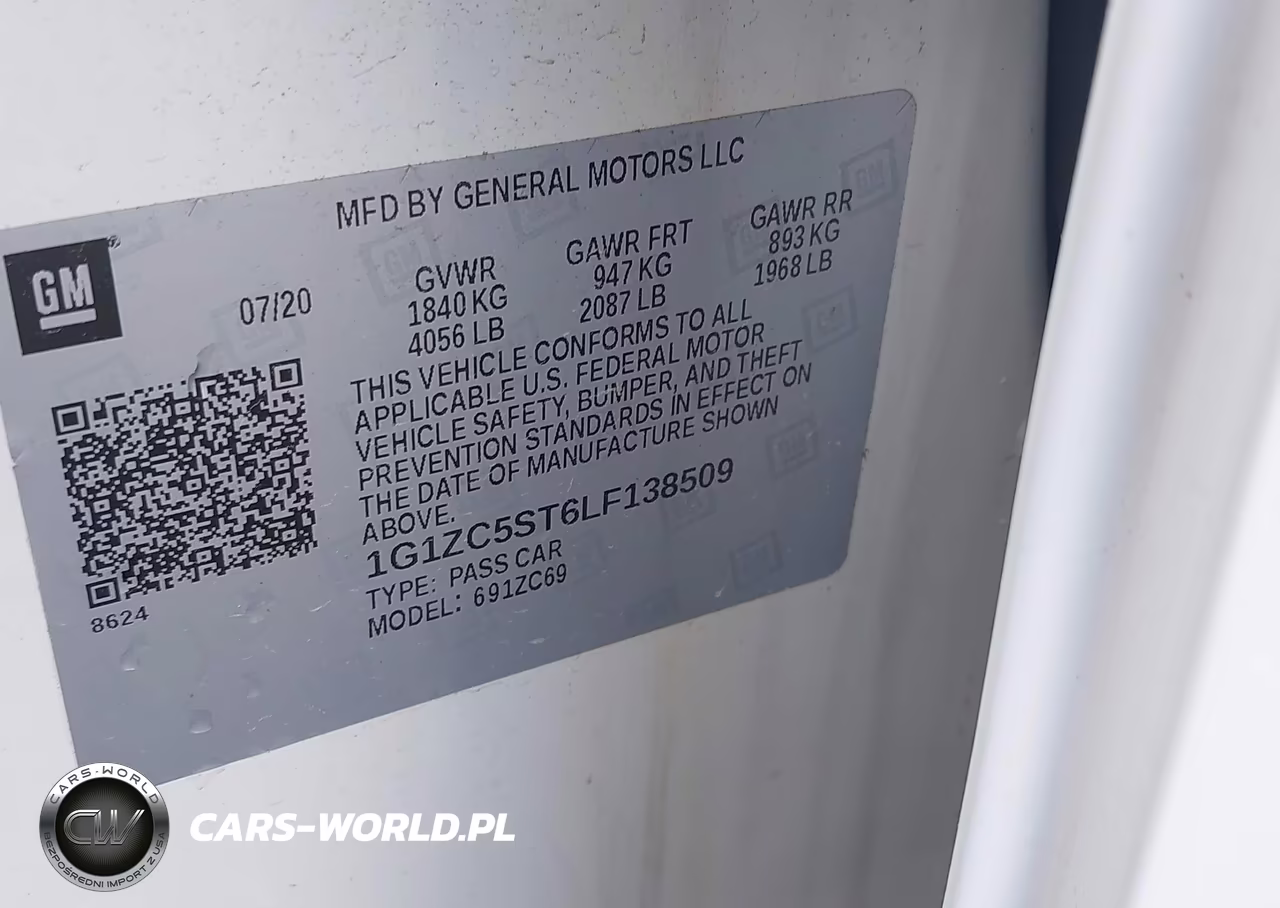 2020 Chevrolet Malibu Fwd 1Fl VIN:1G1ZC5ST6LF138509 - 9