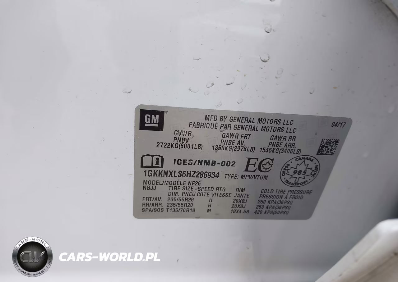 2017 GMC Acadia Denali VIN:1GKKNXLS6HZ286934 - 9