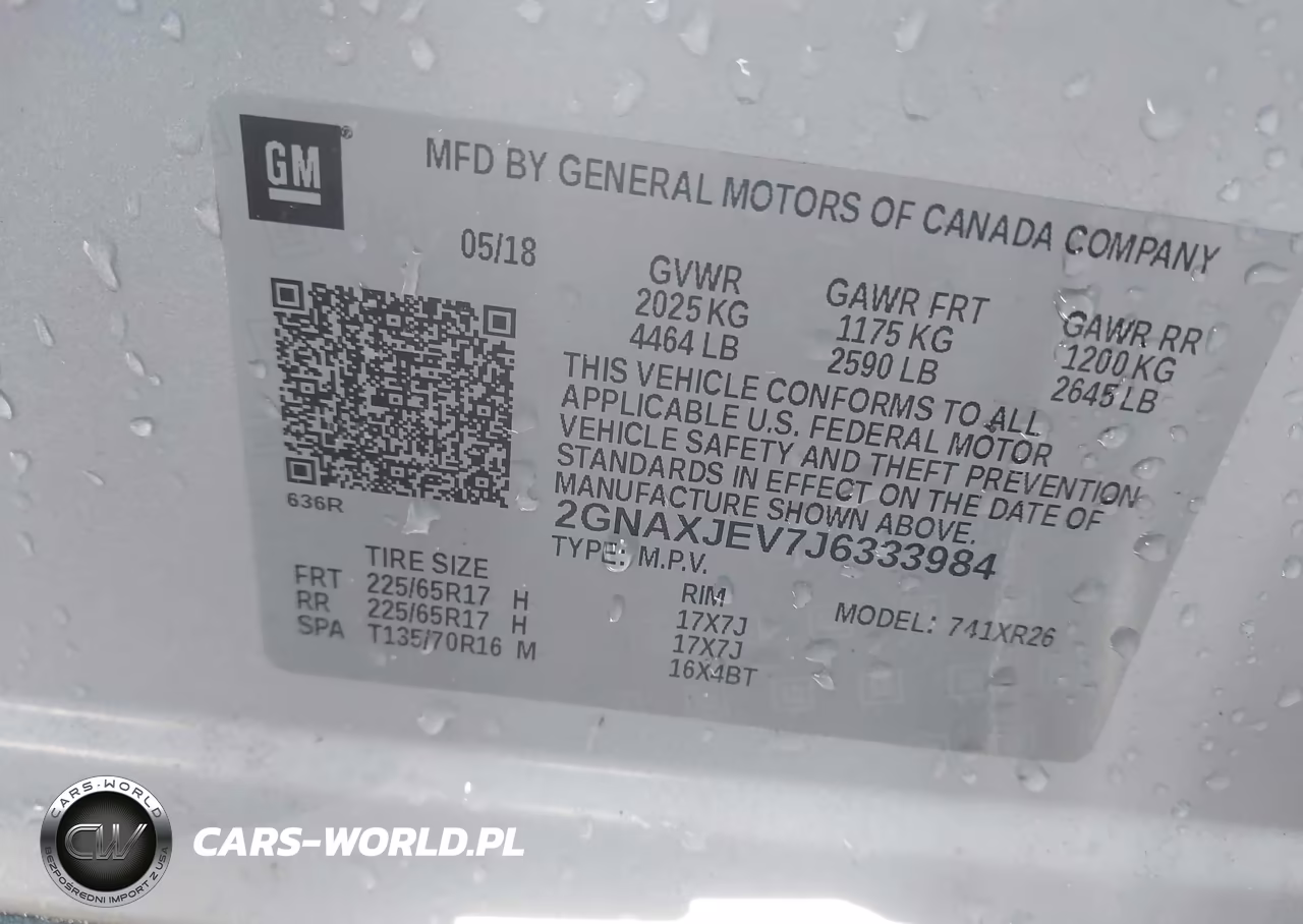 2018 Chevrolet Equinox Lt VIN:2GNAXJEV7J6333984 - 9