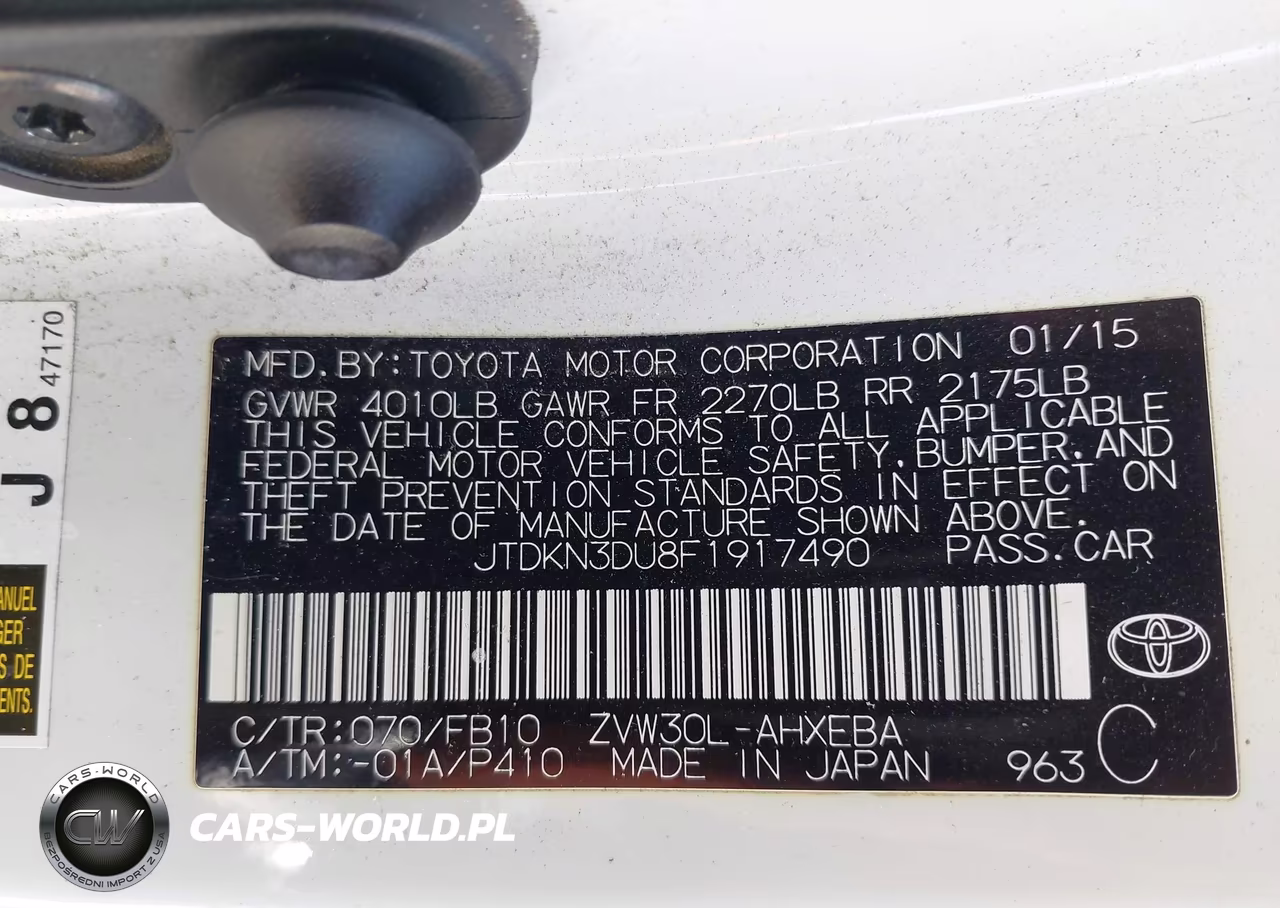 2015 Toyota Prius Three VIN:JTDKN3DU8F1917490 - 9