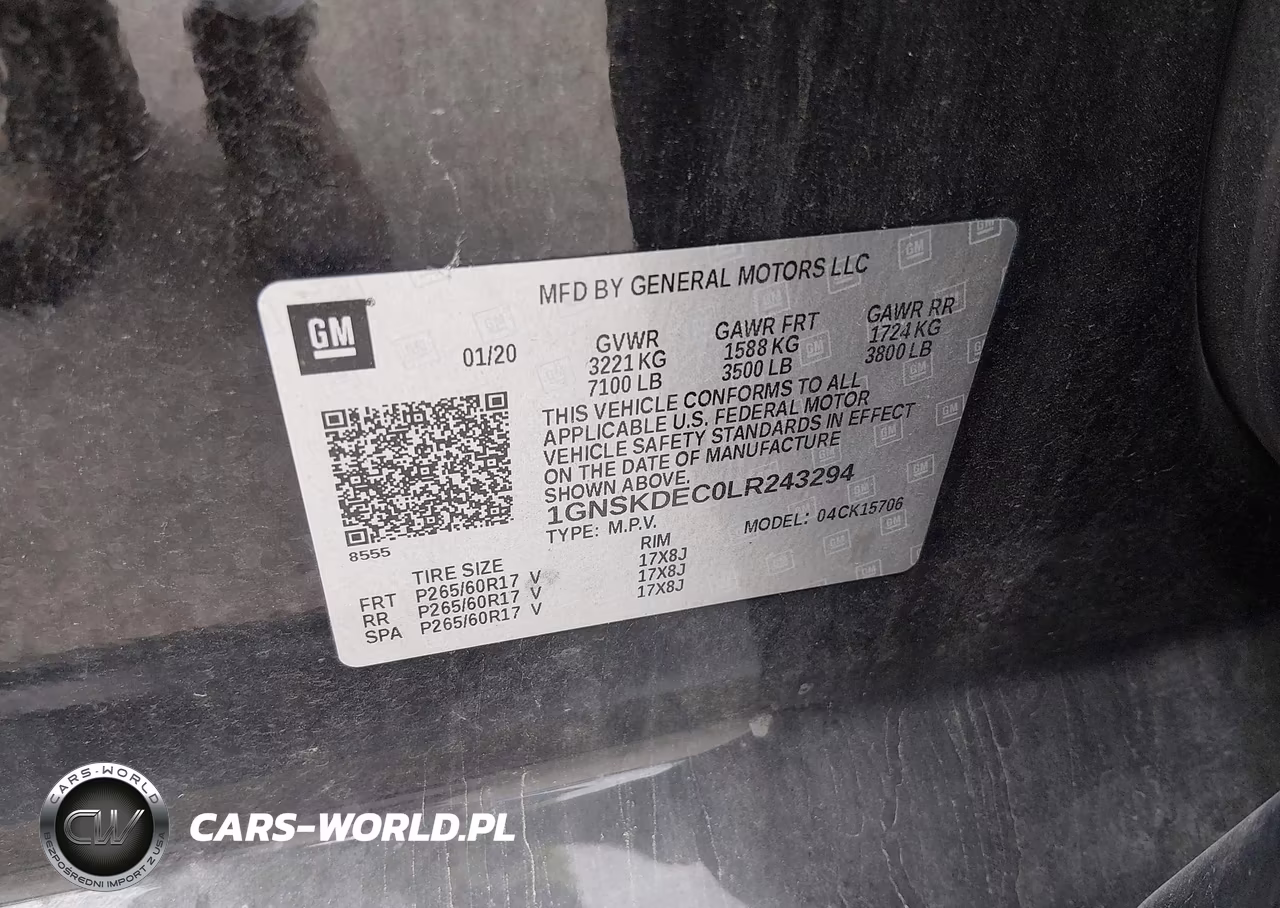 2020 Chevrolet Tahoe 4Wd Commercial Fleet VIN:1GNSKDEC0LR243294 - 9