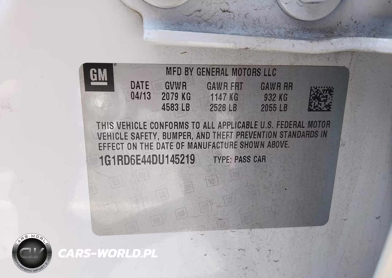 2013 Chevrolet Volt VIN:1G1RD6E44DU145219 - 9