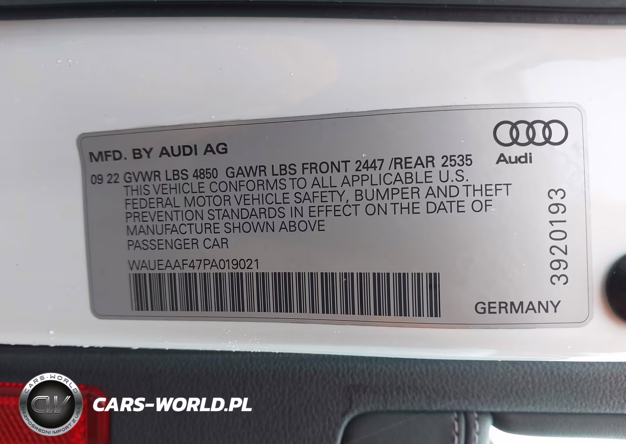 2023 Audi A4 Premium Plus 45 Tfsi S Line Quattro S Tronic VIN:WAUEAAF47PA019021 - 9