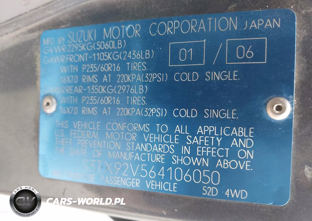2006 Suzuki Xl-7 Premium VIN:JS3TX92V564106050 - 9