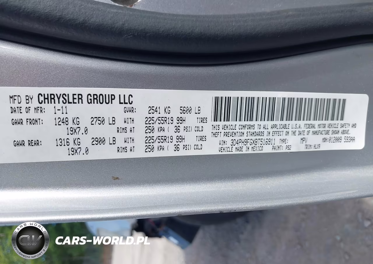 2011 Dodge Journey Lux VIN:3D4PH9FGXBT516911 - 9