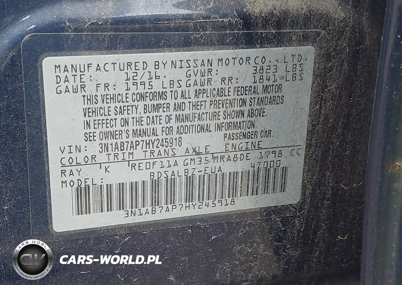 2017 Nissan Sentra S VIN:3N1AB7AP7HY245918 - 9