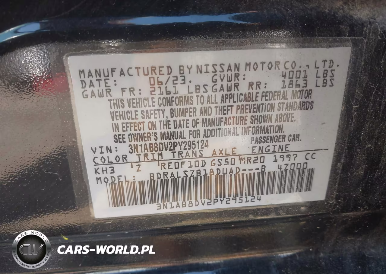 2023 Nissan Sentra Sr Xtronic Cvt VIN:3N1AB8DV2PY295124 - 9