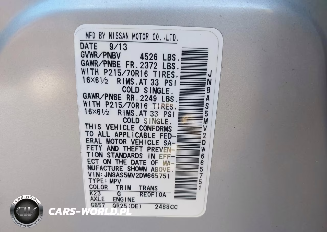 2013 Nissan Rogue S VIN:JN8AS5MV2DW665751 - 9