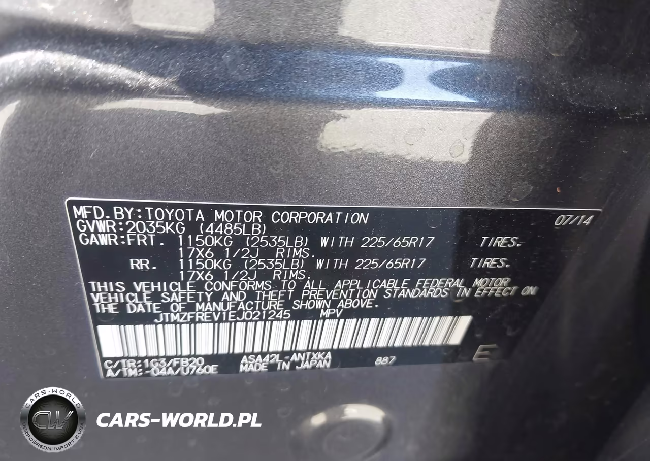 2014 Toyota Rav4 Le VIN:JTMZFREV1EJ021245 - 9