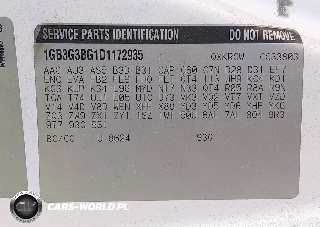 2013 Chevrolet Express Cutaway 3500 VIN:1GB3G3BG1D1172935 - 8