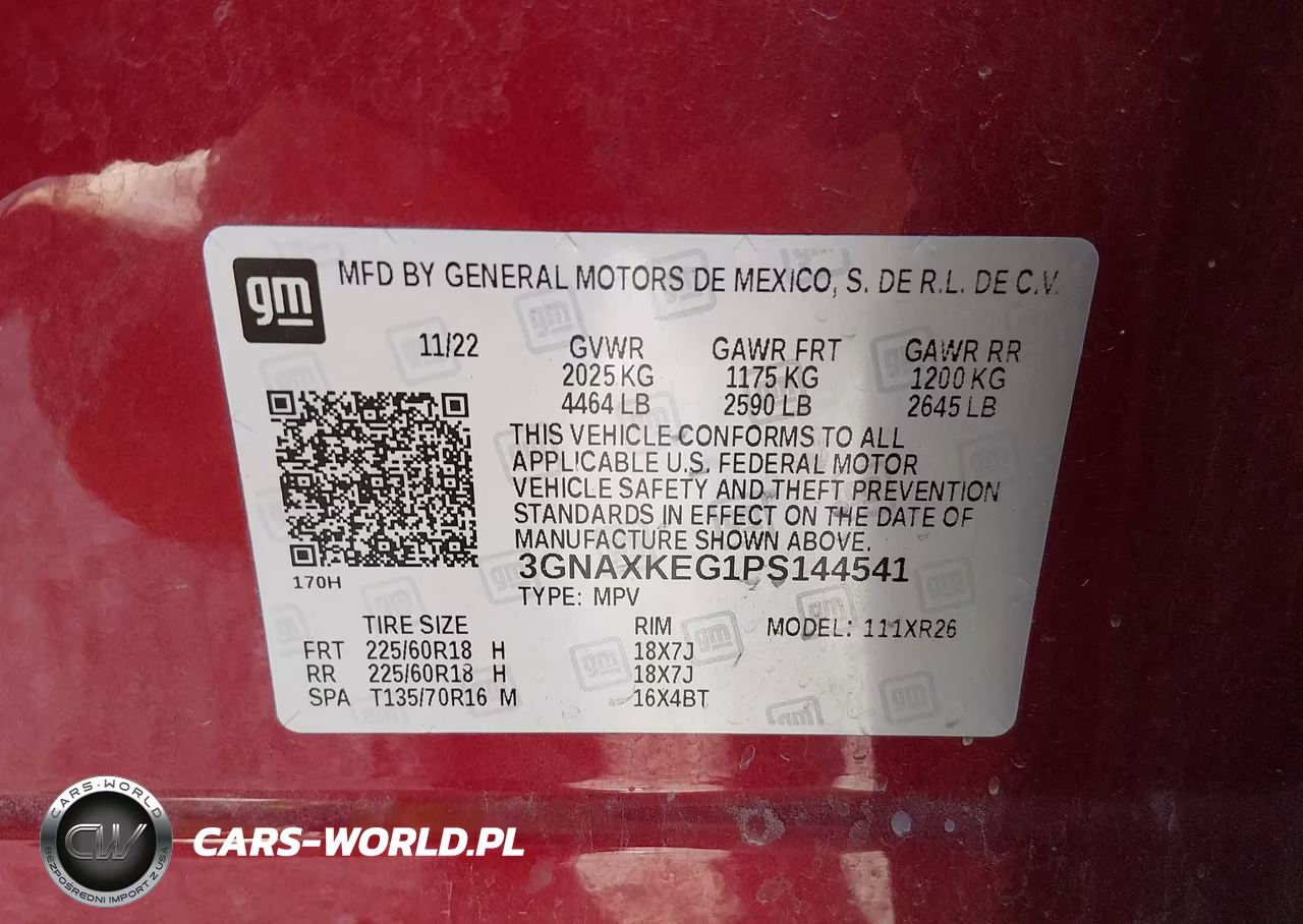 2023 Chevrolet Equinox Fwd Lt VIN:3GNAXKEG1PS144541 - 9
