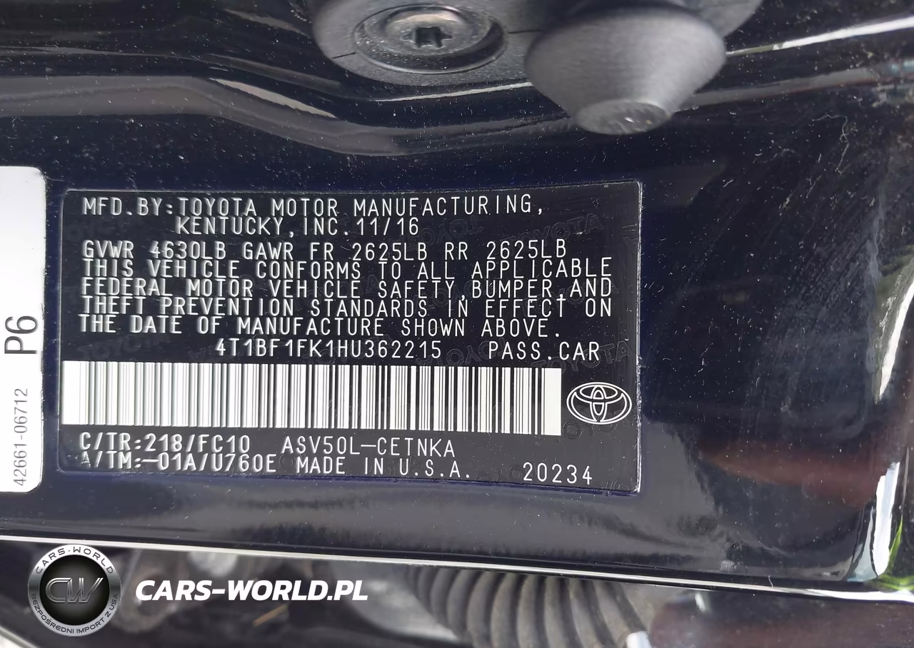 2017 Toyota Camry Le VIN:4T1BF1FK1HU362215 - 9