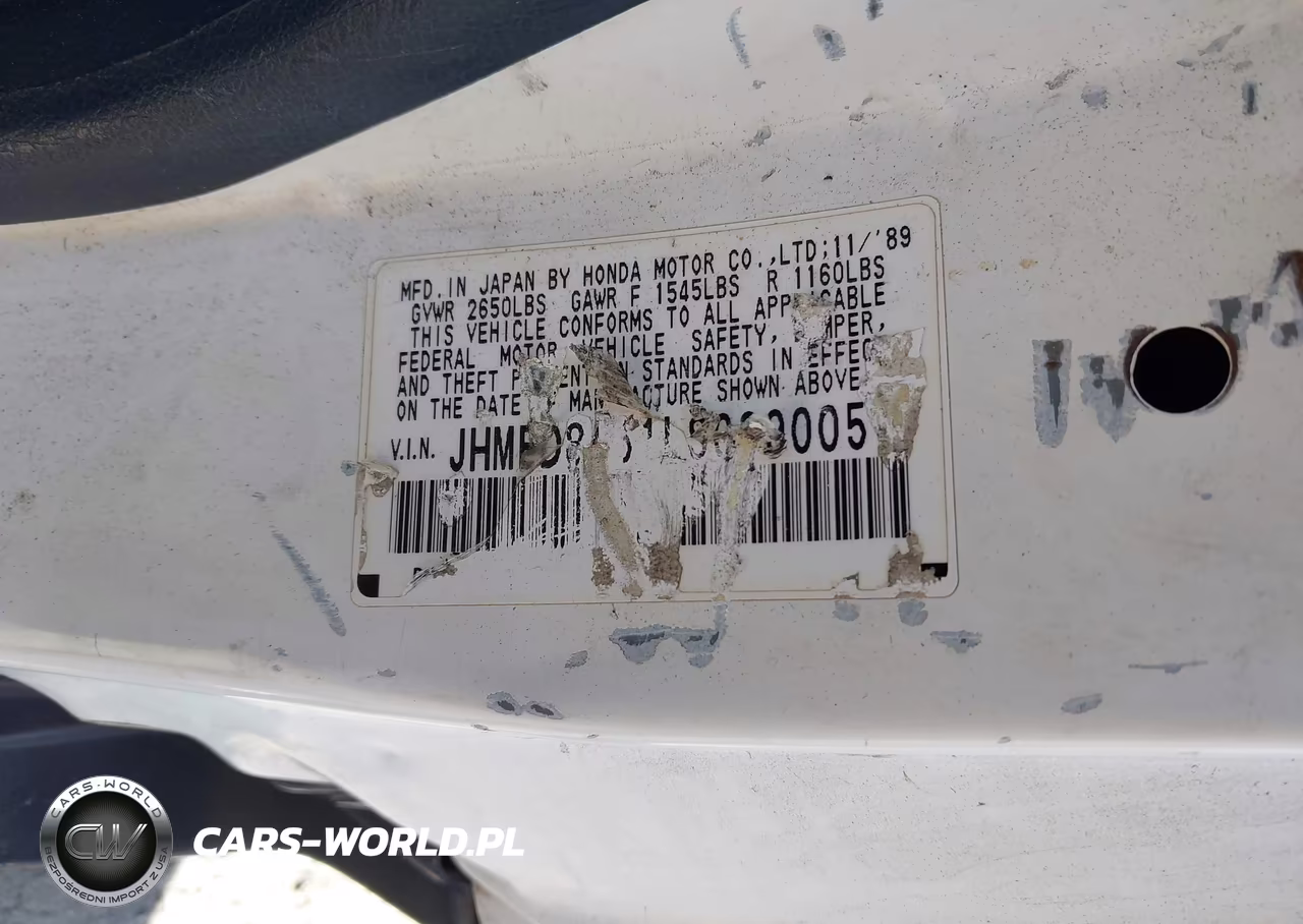 1990 Honda Civic Dx VIN:JHMED8451LS009005 - 12
